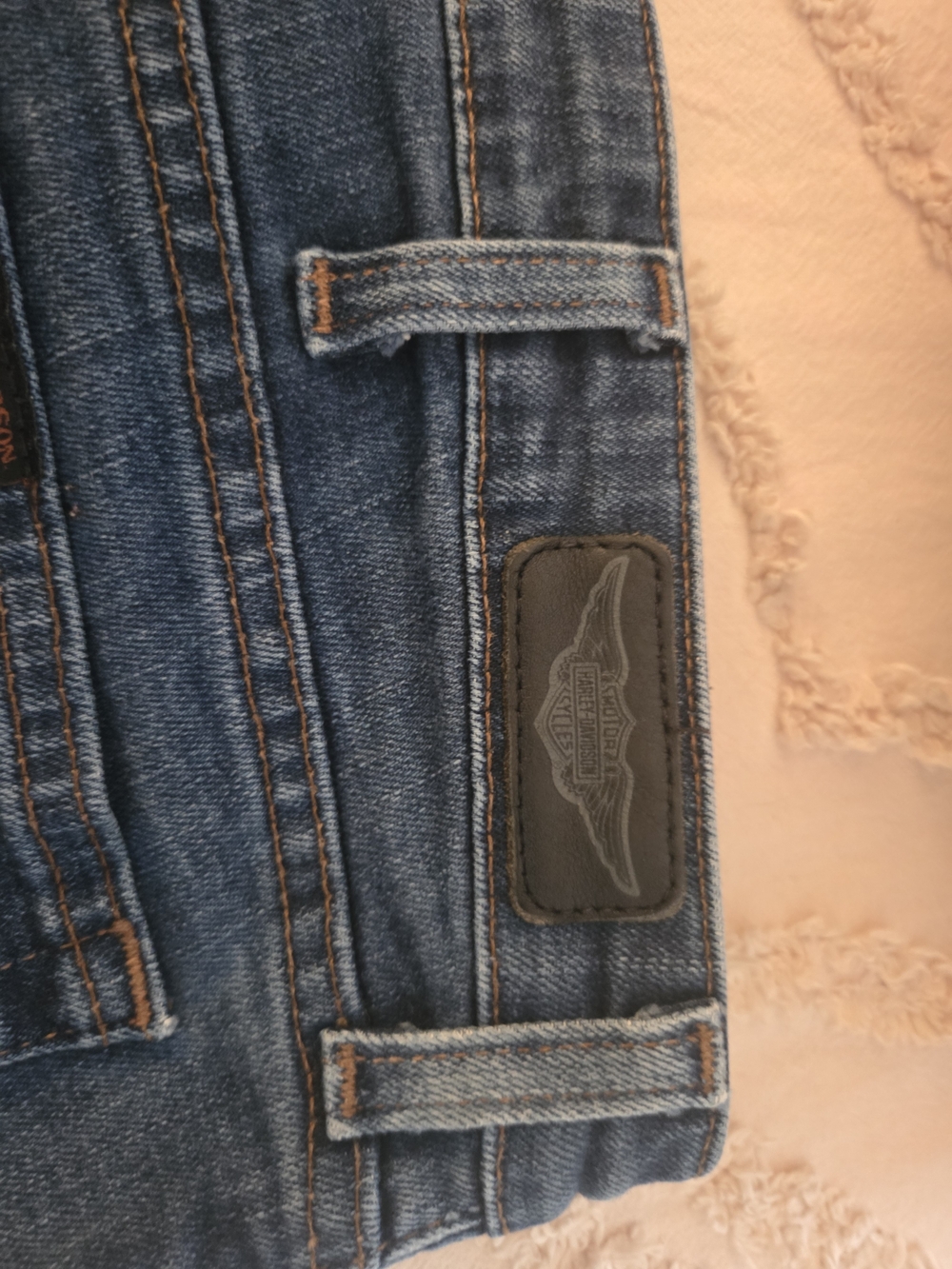 Harley-Davidson Womens Blue Denim Jeans